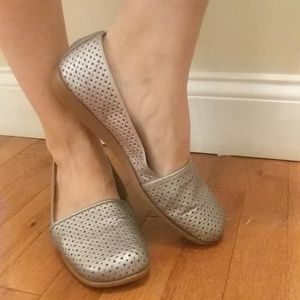 Slip on Silver loafers